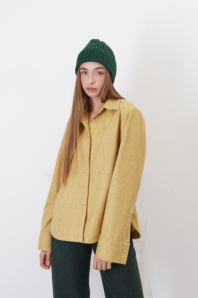 Сорочка вовна жовтий(Р 145)